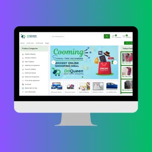 Da Queen website design by ZAMAN IT