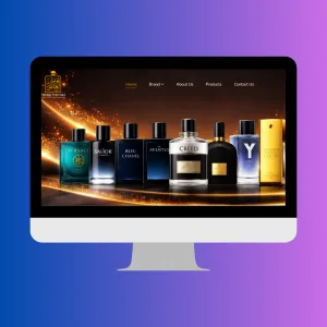 Farhan Perfume website design by ZAMAN IT