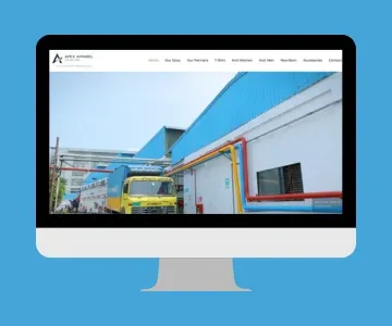 Apex Apparel Sourcing buying house website design by ZAMAN IT