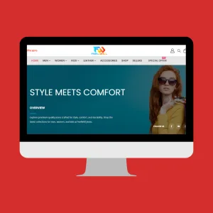 Feel Well Jeans website design by ZAMAN IT