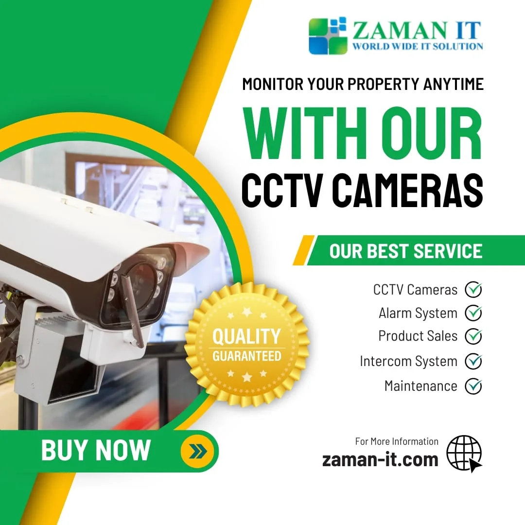 Closed Circuit Camera Price in Bangladesh | Secure. Monitor. Protect—With Zaman-IT.